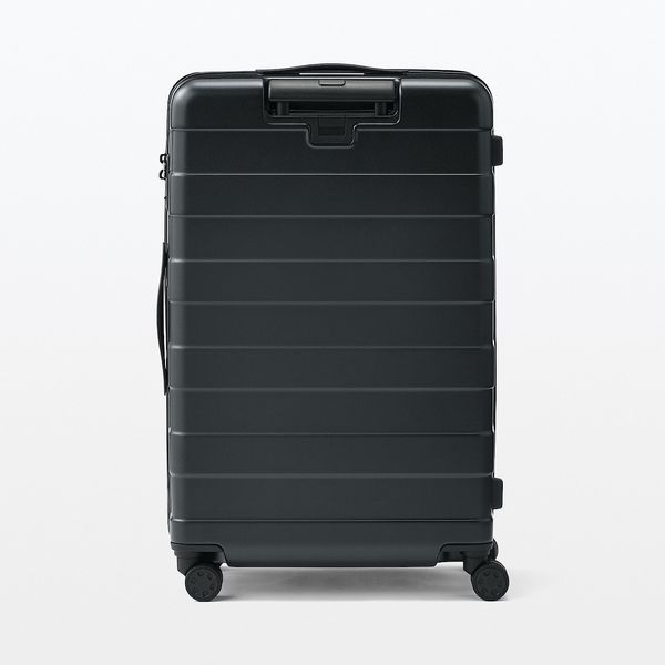 ハードキャリーケース（７５Ｌ）無印　黒 無印良品 バーを自由に調節できる ハードキャリーケース 75L