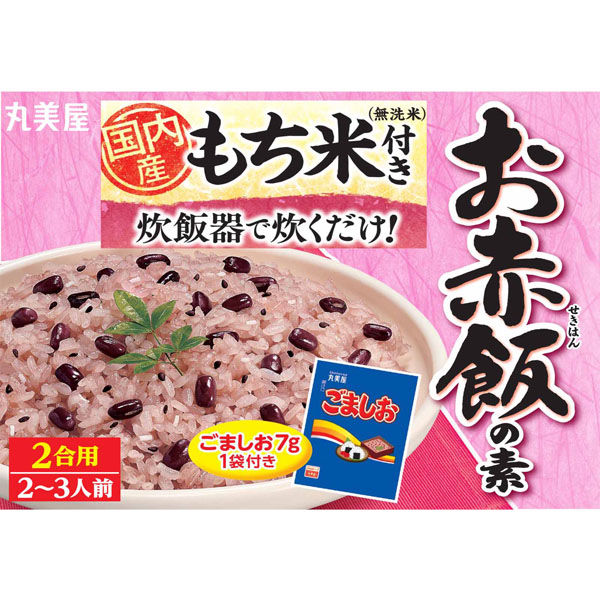 丸美屋 もち米付き お赤飯の素 392g 1個 丸美屋食品工業 - アスクル