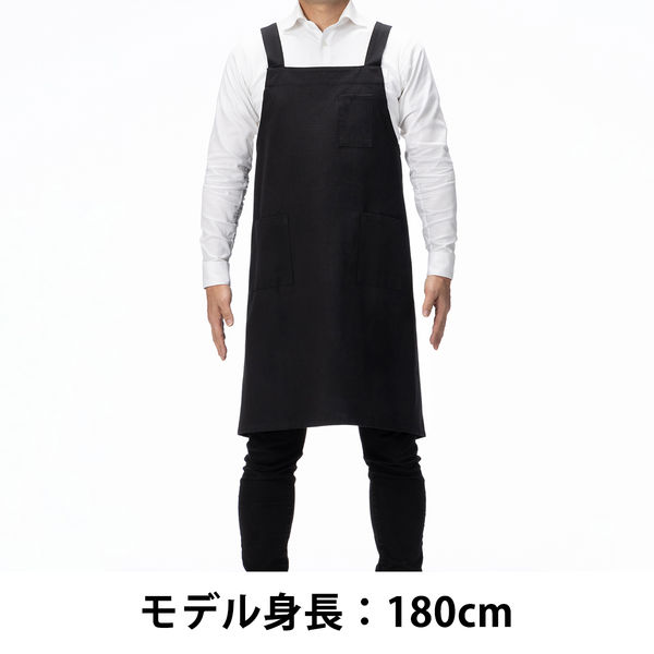 エプロン】レップ リサイクルコットンを使ったバッククロスエプロン
