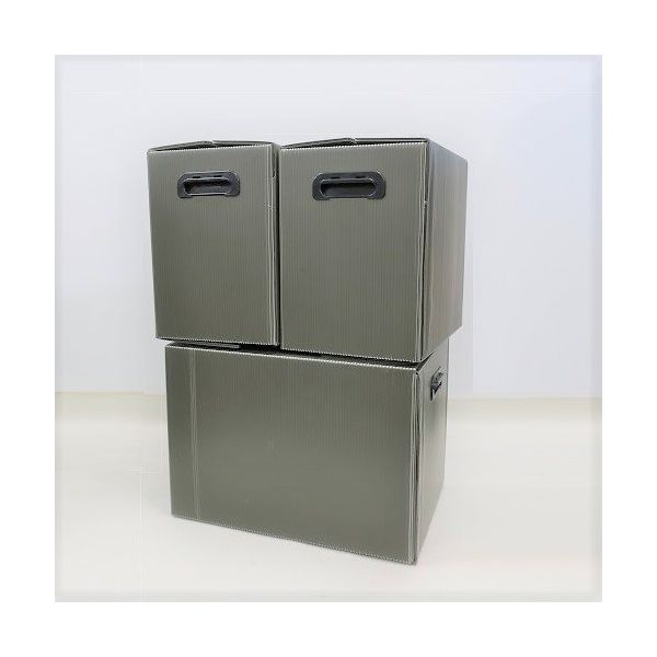 エスコ 333x238x325mm/A4 プラダンBOX(マジックテープ付) EA911BD-60 1