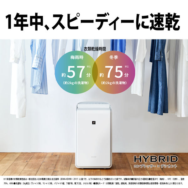 シャープ 除湿機 CVSH150W 1台 - アスクル