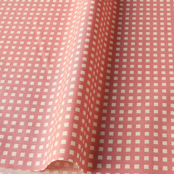 カラフルチェック柄 プリント生地 北欧風 布 Happy Sweet