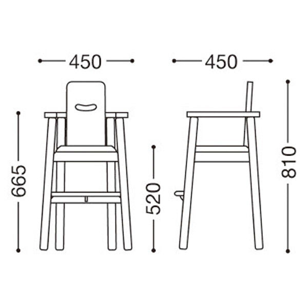 軒先渡し】桜屋工業 RESTAREA 子供椅子6号 キッズチェア 既製品 補助