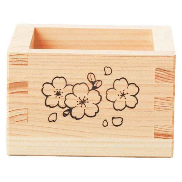 ヤマコー 東濃ひのき/1合桝 四季/四面焼印(無塗装) 12278 1個（直送品