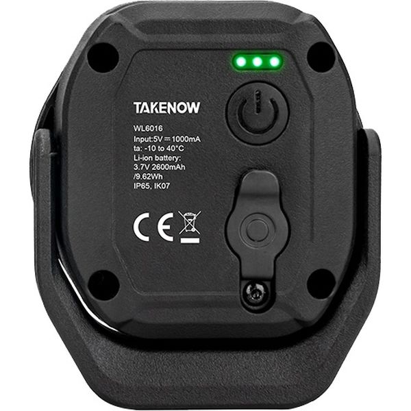 TAKENOW　WL6017　充電式LEDランプ/FLOOD & AREA LIGHT　USBケーブル付き TAKENOW WL6017 充電式LEDランプ/FLOOD & AREA LIGHT USB
