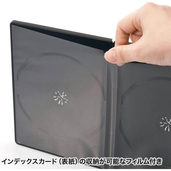 サンワサプライ DVDトールケース（2枚収納・30枚セット・ブラック） DVD-TN2-30BKN 1個 - アスクル