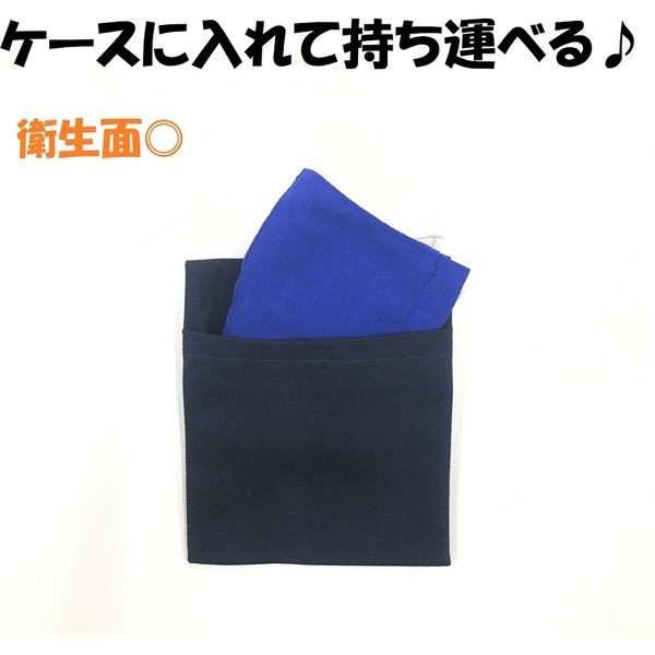 クツワ マスク 布マスク マスクケース 鼻水キャッチ パープル