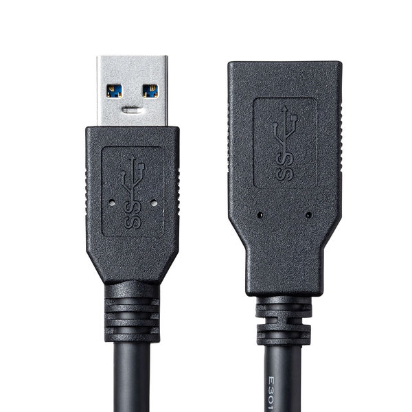 USB Aケーブル　USB-A（オス）USB-A（メス）　0.5m　USB3.2（ Gen1）　KU30-EN05K　サンワサプライ　1本