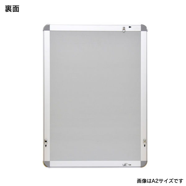 KMA ポスターパネル32mm B2 シルバー K-PP32-B2S-5 1セット（5枚
