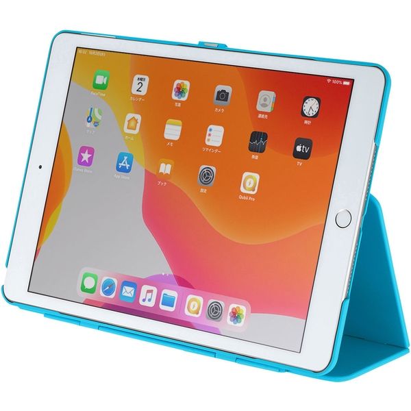 サンワサプライ iPad 10.2インチ ハードケース（スタンドタイプ ...