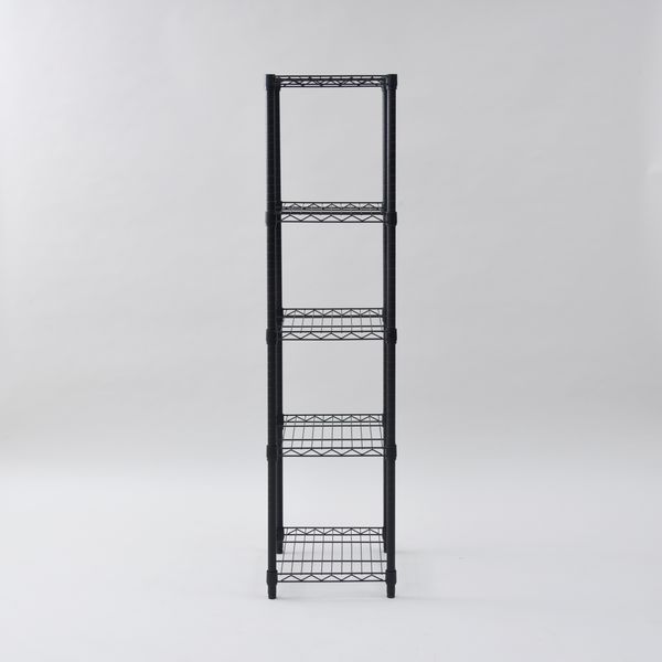 新品未使用箱不良　山善 メタルシェルフ ICM-15455J（BK）+WB 山善 YAMAZEN メタルシェルフ 幅450×奥行390×高さ1570mm ブラック ICM