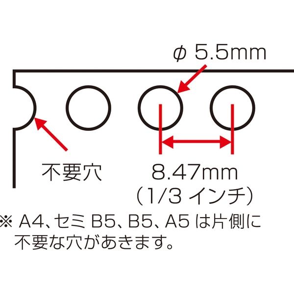 リヒトラブ ワンサードパンチ<専用パンチ> 1/3インチ(8.47mm)ピッチ 丸