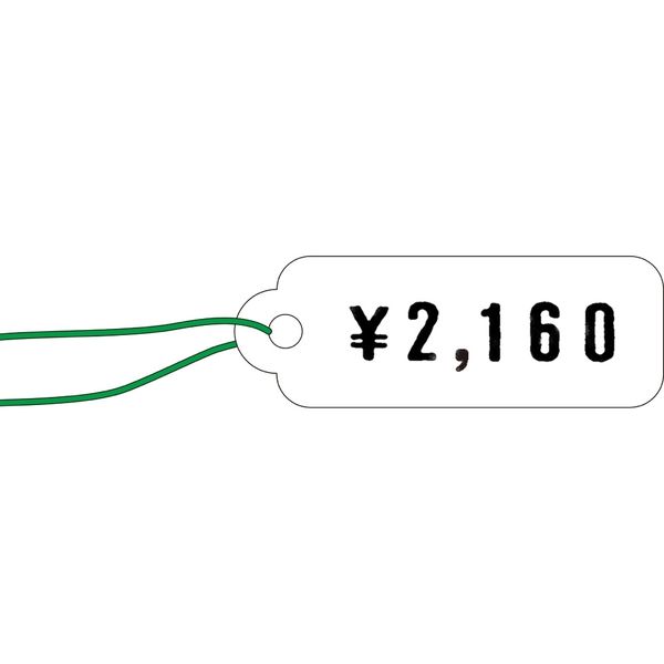 ササガワ パック入提札 長型 小物用白無地 19-960 1セット：500枚