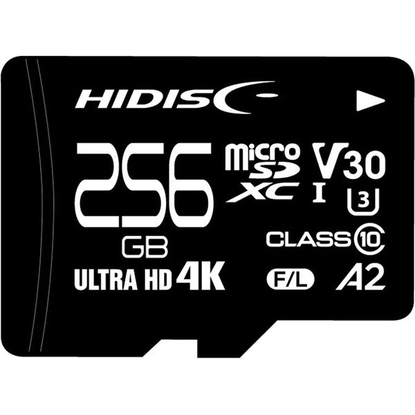 磁気研究所 HIDISC 超高速microSDXCカード 256GB HDMCSDX256GA2V30 1個 - アスクル