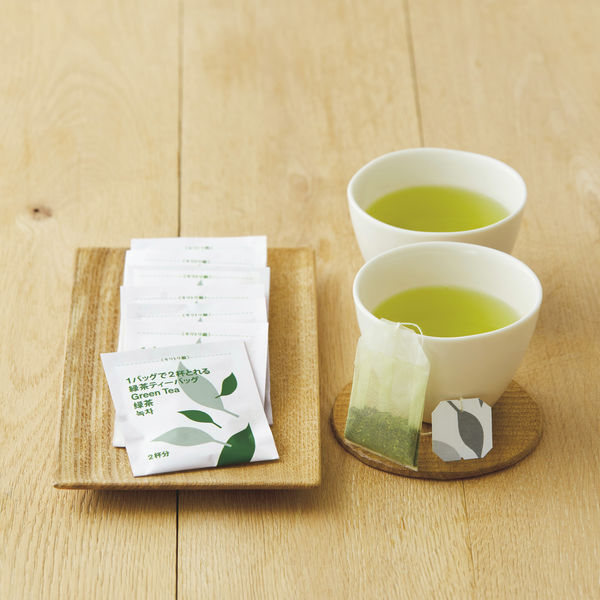 ハラダ製茶 1バッグで2杯とれる緑茶ティーバッグ 1ケース（240