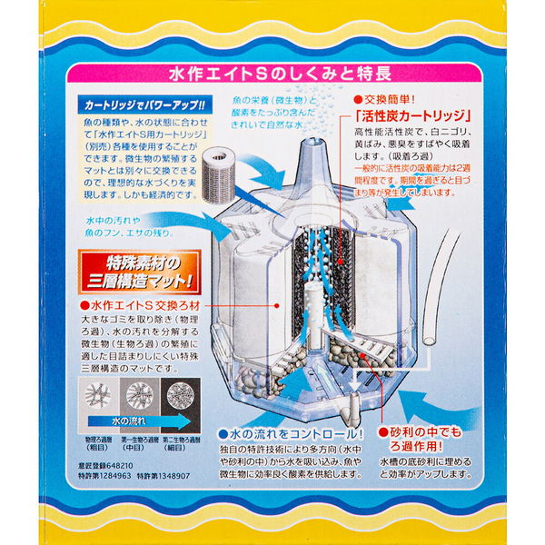 水作 エイト S 本体 5個 24542 1セット(5個)(直送品) - アスクル 水作 エイト S 本体 5個 24542 1セット(5個)(直送品) - アスクル