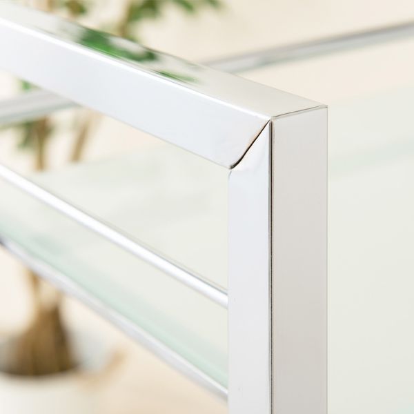 東馬 TOHMA ガラスワゴン キャビネット 強化ガラス 希少 ホワイト 東馬