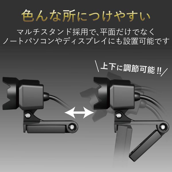 WEBカメラ マイク内蔵 800万画素 高精細ガラスレンズ CMOS
