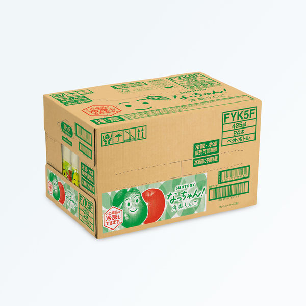 サントリー なっちゃん 洋梨りんご（冷凍兼用）425ml 1セット（48本）