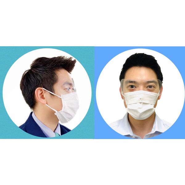 ALLECO 飛沫感染防止アイシールド大人用 1セット10袋(80枚入