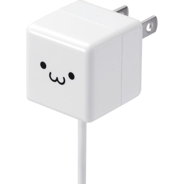 iPhone 充電器 ライトニングケーブル一体 1.0A出力 2m ホワイト iPhone 充電器 ライトニングケーブル一体 1.0A出力 2m ホワイト