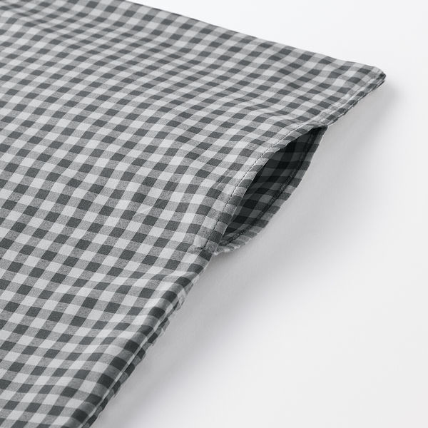 無印 MUJI 掛ふとんカバー ブルーチェック ダブル 新品 無印 MUJI 掛ふとんカバー ブルーチェック ダブル 新品