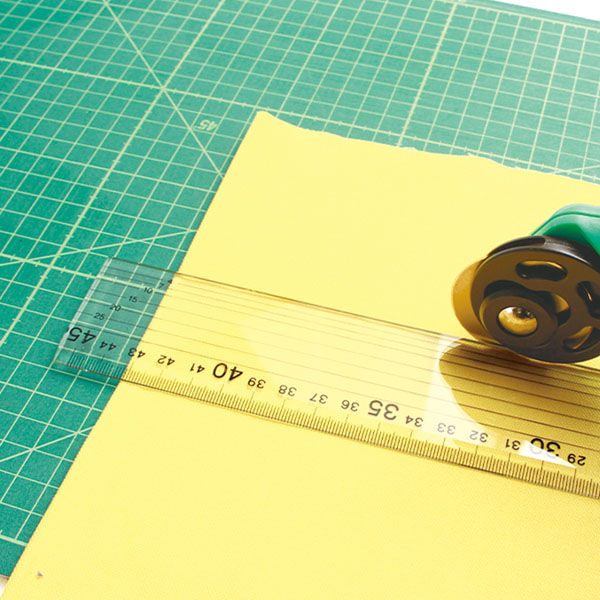 金亀糸業 カッティングスケール 45cm 黒 LH430121-1 5本（直送品）