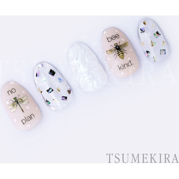 イングカワモト TSUMEKIRA(ツメキラ) ネイルシール MUSHROOM(ジェル専用) NN-DAI-110 3枚セット（直送品） アスクル