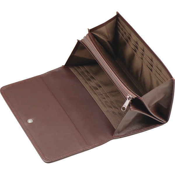 小田清 草木染め印伝ボタン柄長財布 23-8362-125 1箱（直送品） - アスクル