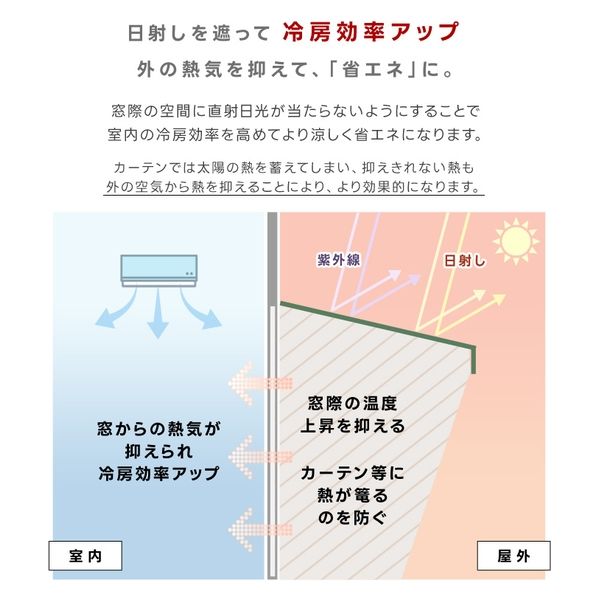 谷村実業 物干し竿用フック付きオーニング 3m 日よけ シェード 節電 ブラウン TAN-1200-30(BR) 1個（直送品） - アスクル