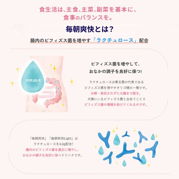 森永乳業 毎朝爽快 1ケース (24本入) （直送品） - アスクル