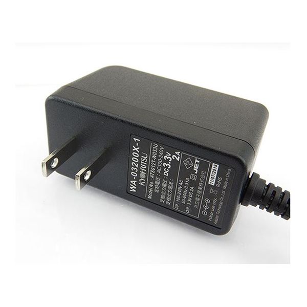 共立電子産業 ACアダプタ DC3.3V 2A WA-03200X-1 1個 64-8090-62 共立電子産業 ACアダプタ DC3.3V 2A WA-03200X-1 1個 64-8090-62