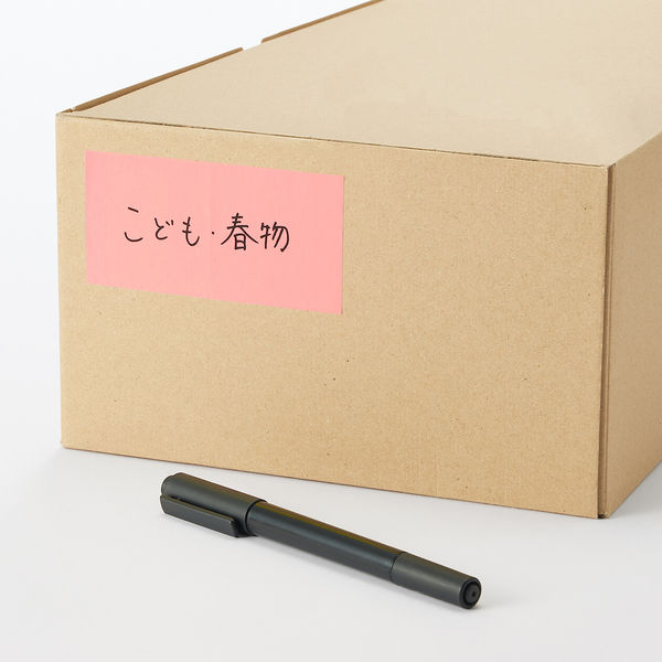 無印良品 ミシン目入りロール付箋紙 ピンク 約幅50mm×長さ7m 1