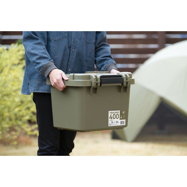 アイリスオーヤマ TRAILBOX 400幅 頑丈ボックス カーキ TRB-400