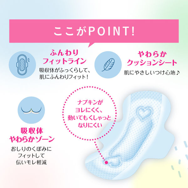 生理用品】 ナプキン ふつう～多い日の昼用 羽つき 20.5cm エリス 新