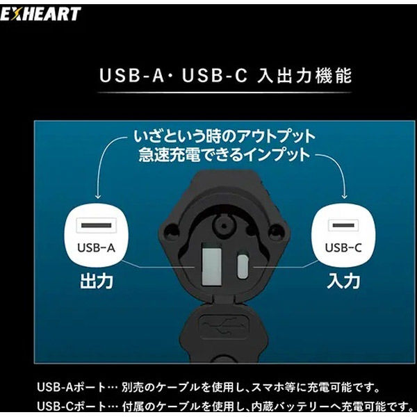 ハート電機サービス 充電式LEDマルチライト EXL-MC1200 1台（直送品） - アスクル