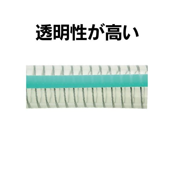 トヨックス 各種食品・飲料水等の搬送用 トヨフーズSホース 内径25mm