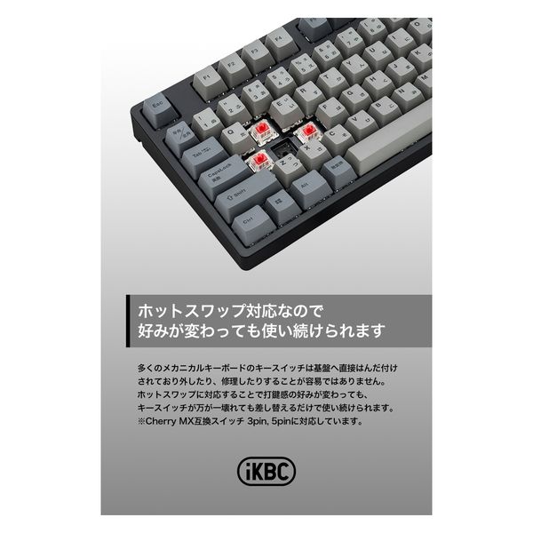 プリンストン フルサイズメカニカルキーボード 112列 茶軸(タクタイル) IK-CD108-G/BR-BK 1台（直送品） - アスクル