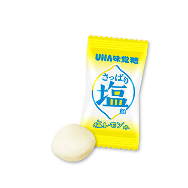 さっぱり塩飴 塩レモン味 6袋 UHA味覚糖 キャンディ あめ 塩分補給