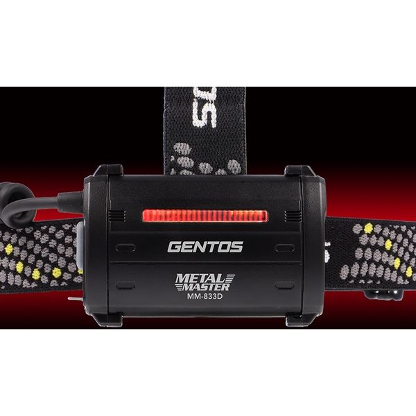 ジェントス METAL MASTER 530lm乾電池式ヘッドライト MM-833D 1