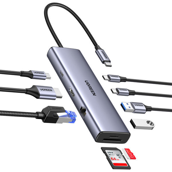 ドッキングステーション 9-in-1 HDMI LAN SDカードスロット USB Type-C