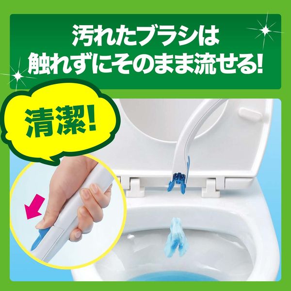 スクラビングバブル 流せるトイレブラシ シトラス 1セット（付替ブラシ