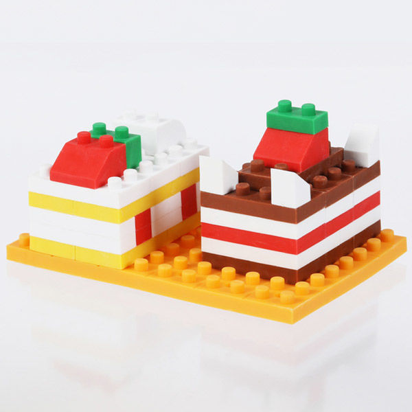 イワコー イワコーブロックス 消しゴム ケーキセット ERGLB305 1