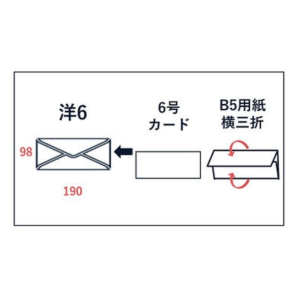 山櫻 白封筒 洋6 PケントCoC 御挨拶入 枠ナシ YAMA-7013-0040 1