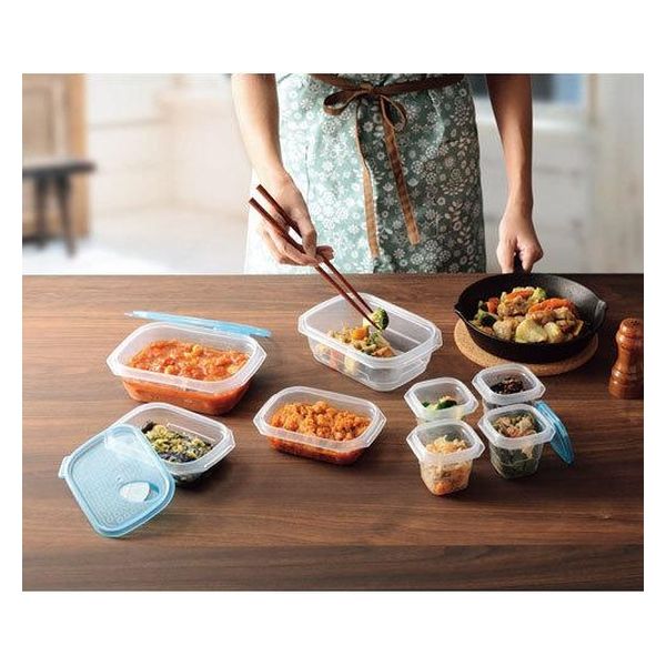 カクセー クリアブルーコンテナ ワンタッチ 10PCS CB-10PC 1個（直送品