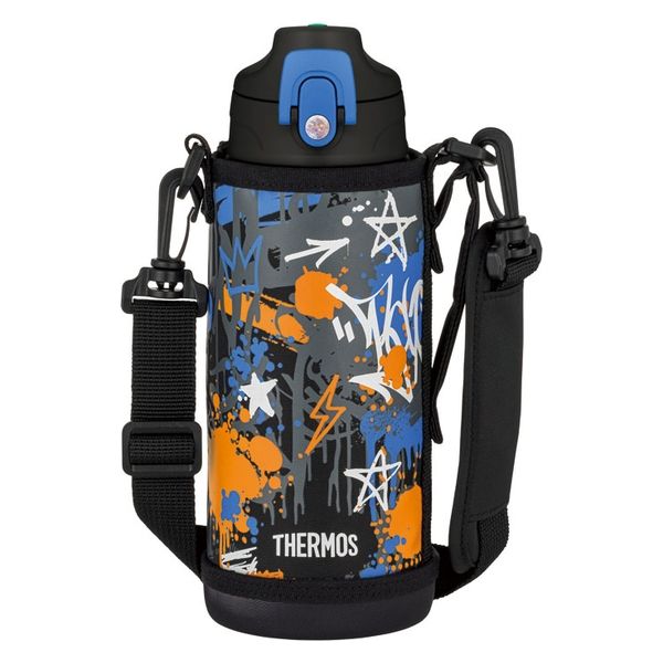 サーモス（THERMOS）真空断熱2ウェイボトル ブラックブルー