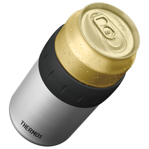 サーモス（THERMOS） 保冷缶ホルダー 350ml缶用 シルバー JCB-352 SL 1個 - アスクル