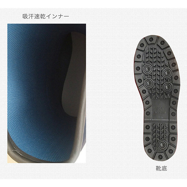 新規購入 ジェイワークスプランニング 婦人 ゴム長靴 ネイビー JKL-0810 1 鉄道模型
