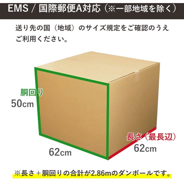 ヌーブ ボックスバンク 180サイズダンボール 2枚セット 62×62×50cm FD18-0002 1セット(2枚)（直送品）