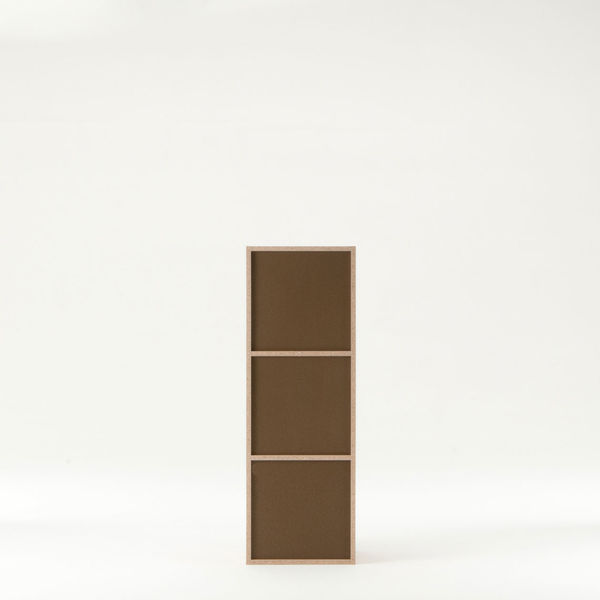 無印良品 パルプボードボックス タテヨコA4サイズ 3段 ベージュ 37.5×29×109cm 1セット（3台） 良品計画